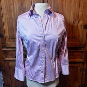 Banana Republic Women’s Button-Up Shirt – Light Purple, Size M